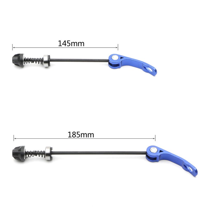 Rowiz Quick Release Skewer, 2-Pairs Blue Bike Hubs, Compatible with Mountain Bike, MTB, BMX, Road Bike, Alloy Lightweight Bicycle Parts & Cycling Accessories - Image 3